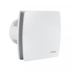 Вытяжной вентилятор, Ø100 мм, с обратным клапаном, квадратный, закрытый, из АБС пластика, цвет БЕЛЫЙ.