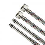 Гибкая подводка для смесителя (пара) 100 см, с ДЛИННЫМИ штуцерами.