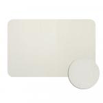 Коврик в ванную РАННЕР 154, одинарный, белый, однотонный 400 х 600 мм, 100% полиэстер