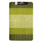 Коврик в ванную СИЛЬВЕР 202004 одинарный, ЗЕЛЁНЫЙ, 60х100 см, 100% полиэстер