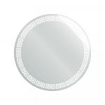 Зеркало с матированным рисунком круглое d - 700 мм