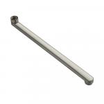 Излив к смесителю в ванную литой 40 см плоский, матовый, из нержавеющей стали