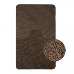 Коврик в ванную ШАГГИ, двойной, КОРИЧНЕВЫЙ, 60х100 + 50х60 см, 100% полиэстер