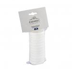 Кольца для штор и карнизов в ванную и душевую, БЕЛЫЕ, пластиковые, упаковка 12 штук . Модель ЛЮКС