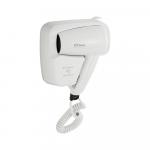 Фен для волос в ванную комнату, с боковым креплением, 1200Вт, корпус из высокопрочного АБС пластика, цвет БЕЛЫЙ.