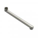 Излив к смесителю в ванную литой 30 см плоский, матовый, из нержавеющей стали