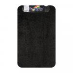 Коврик в ванную ШАГГИ ЭКО одинарный, ЧЁРНЫЙ, 50х 80 см, 100% полиэстер, ворс 20 мм