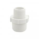 Бочонок (ниппель) переходной 3/4"х1" ПВХ (PVC-U) белый.