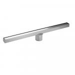 Трап 500х32 мм, нержавеющая сталь, линейный, вертикальный, щелевой, с сухим затвором, цвет ХРОМ.