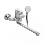 Смеситель для ванны, длинный излив, шаровый, из высокопрочного АБС пластика, цвет ХРОМ.