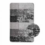 Коврик в ванную СИЛЬВЕР одинарный, чёрная ЗЕБРА, 50х80 см, 100% полиэстер