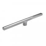 Трап 600х32 мм, нержавеющая сталь, линейный, вертикальный, щелевой, с сухим затвором, цвет ХРОМ.