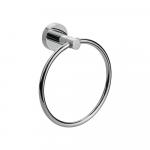 Держатель для полотенца кольцо, на круглом основании, цвет ХРОМ.