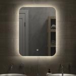 Зеркало 600 х 800 мм, сенсорное, с внутренней LED подсветкой, ореольное свечение. Drift Light.