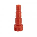 Штуцер соединительный 1/2" г х 1/2"+5/8"+3/4" (15+17+20мм), из АБС пластика, цвет оранжевый.
