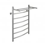 Полотенцесушитель КЛАССИК-ДУГА, с ПОЛКОЙ, 500х800 мм, труба - "1" x 2 мм, нержавеющая сталь, полированная