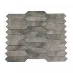Мозаика самоклеящаяся из композитного алюминия, серия "слитки", 271 х 330 мм, цвет ГРАФИТ.