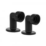 Американка, чёрная, угловая к полотенцесушителю, 1х1/2 г/ш, пара