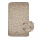 Коврик в ванную КЛАССИК УНИ 202018 двойной, БЕЖЕВЫЙ, 55х90 + 45х55 см, 100% полиэстер